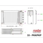 Mastaş PKKPKP TİP 33  Klasik Panel Radyatör Kompakt Ventil